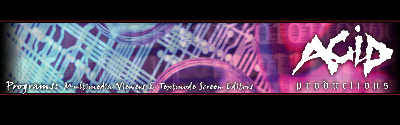 Programs: Multimedia Viewers & Textmode Screen Editors